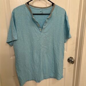 GAP Sky Blue Cotton Tee size large
